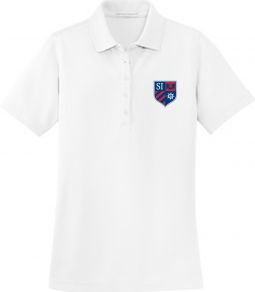 Ladies Pique Polo, White